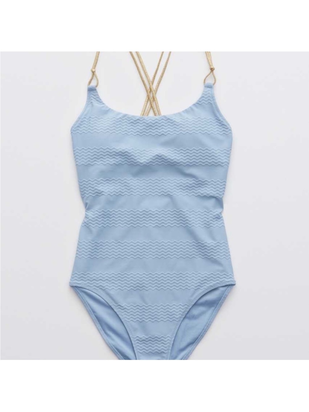Aerie Light Blue One Piece Swimsuit
